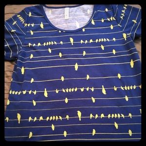 Birds on a wire LLR Classic Tee, Size L HTF!